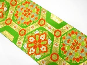 アンティーク　亀甲に華紋織り出し袋帯（材料）